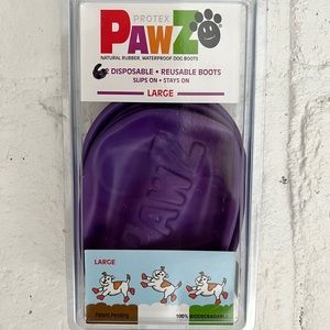 PAWZ- 6 Reusable and Disposable boots in size Large.for paws that are 3” to 4”
